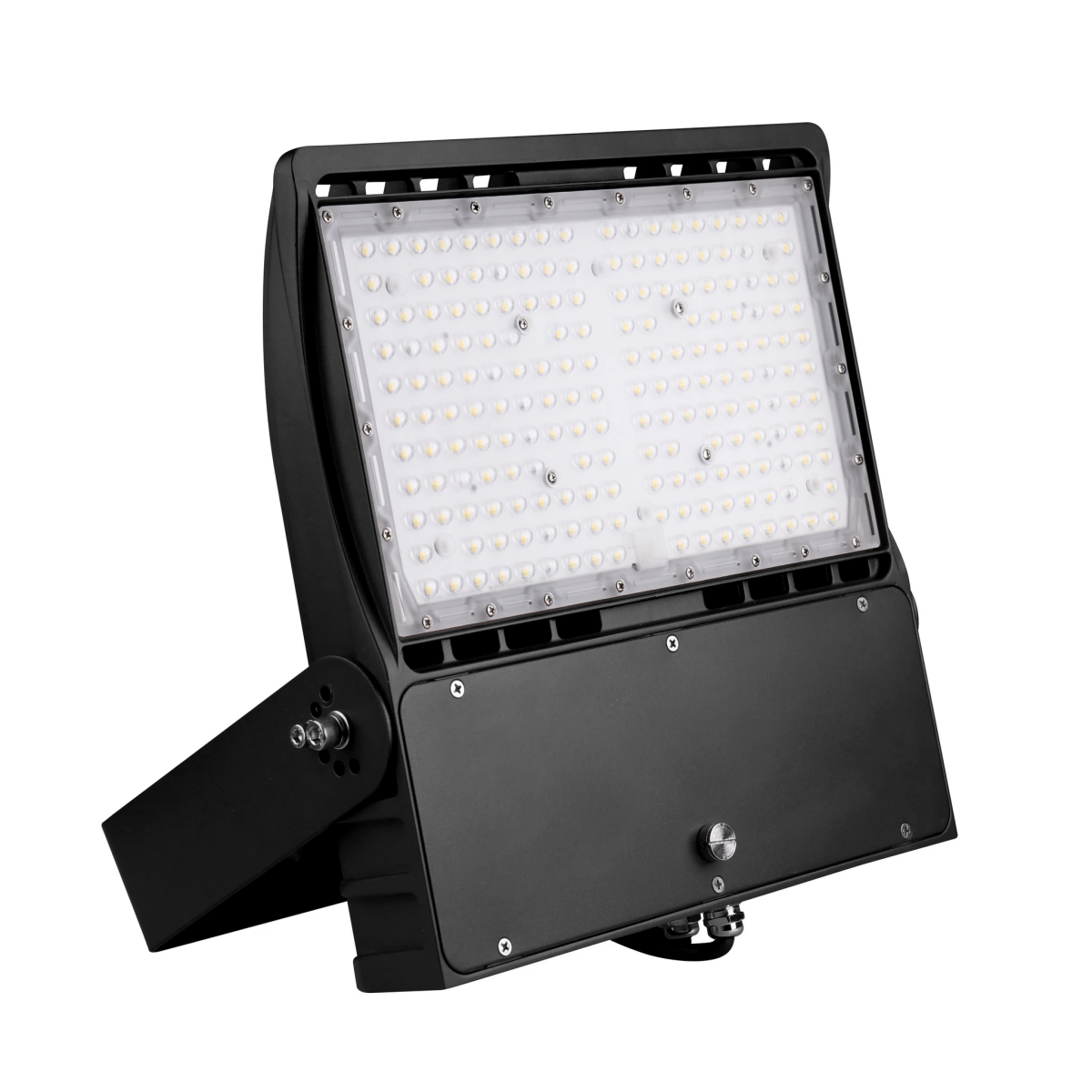 Gen14B 100W/120W/150W Watt Changeable LED  Flood Light Outdoor 5700K Daylight White, 21,000LM Black, Dimmable, UL, DLC Premium, IP65 Waterproof LED Security Area Lights for Yard, Parking Lot, Playground & Stadium Lights