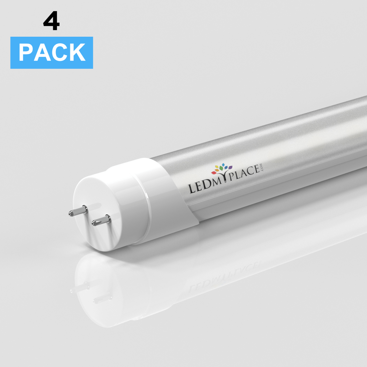 Hybrid T8 4ft LED Tube/Bulb - 22w/20w/18w/15w/ 12w/10w Wattage Adjustable, 130lm/w, 3000k/3500k/4000k/5000k/ 6000k/6500k CCT Changeable, Frosted, Base G13, Single End/Double End Power - Ballast Compatible or Bypass - LEDMyPlace