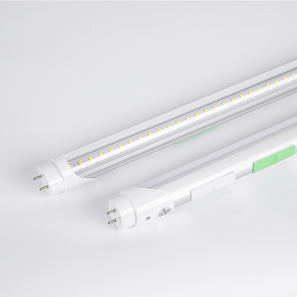 Hybrid T8 4ft LED Tube/Bulb - 22w/20w/18w/15w/12w/10w Wattage Adjustable, 130lm/w, 3000k/3500k/4000k/5000k/ 6000k/6500k CCT Changeable, Clear, Base G13, Single End/Double End Power - Ballast Compatible or Bypass - LEDMyPlace