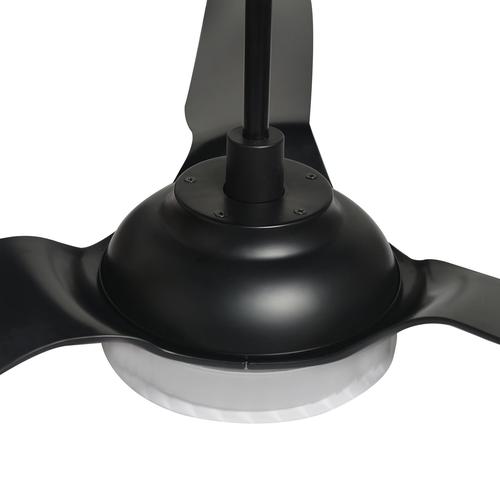 Icebreaker 56 In. 3 - Blade Black Best Smart Ceiling Fan, Dimmable Led Light with Remote Control, Works W/ Alexa/Google Home/Siri (3 - Blade) - LEDMyPlace