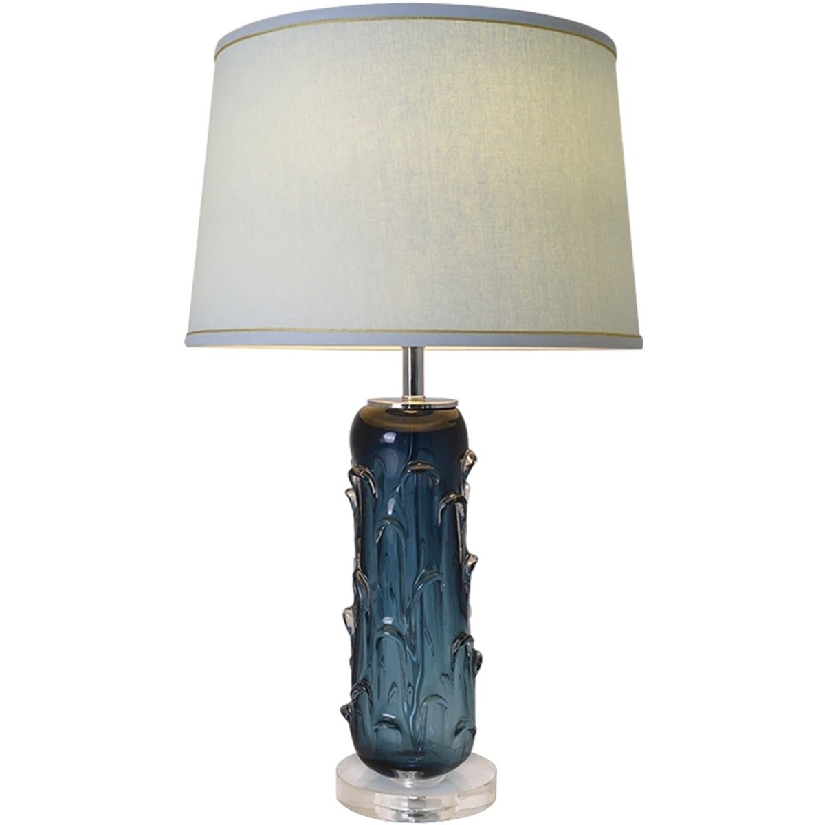 Jacinto Sculpted Translucent Glass Accent Best Table Lamp 27" - LEDMyPlace