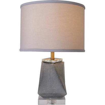 Kala Little Twist Frosted Glass Best Table Lamp 24" - Smoke Gray - LEDMyPlace