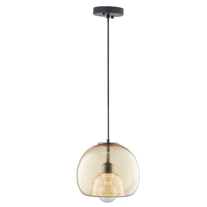 Karina Globe Glass Indoor & Outdoor Best Pendant Light Amber (Bulb Not Included) - LEDMyPlace