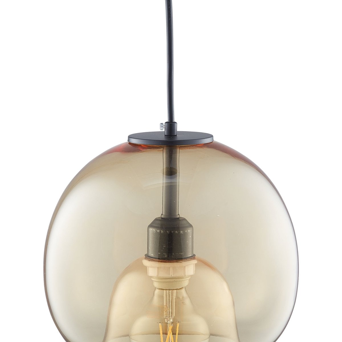 Karina Globe Glass Indoor & Outdoor Best Pendant Light Amber (Bulb Not Included) - LEDMyPlace