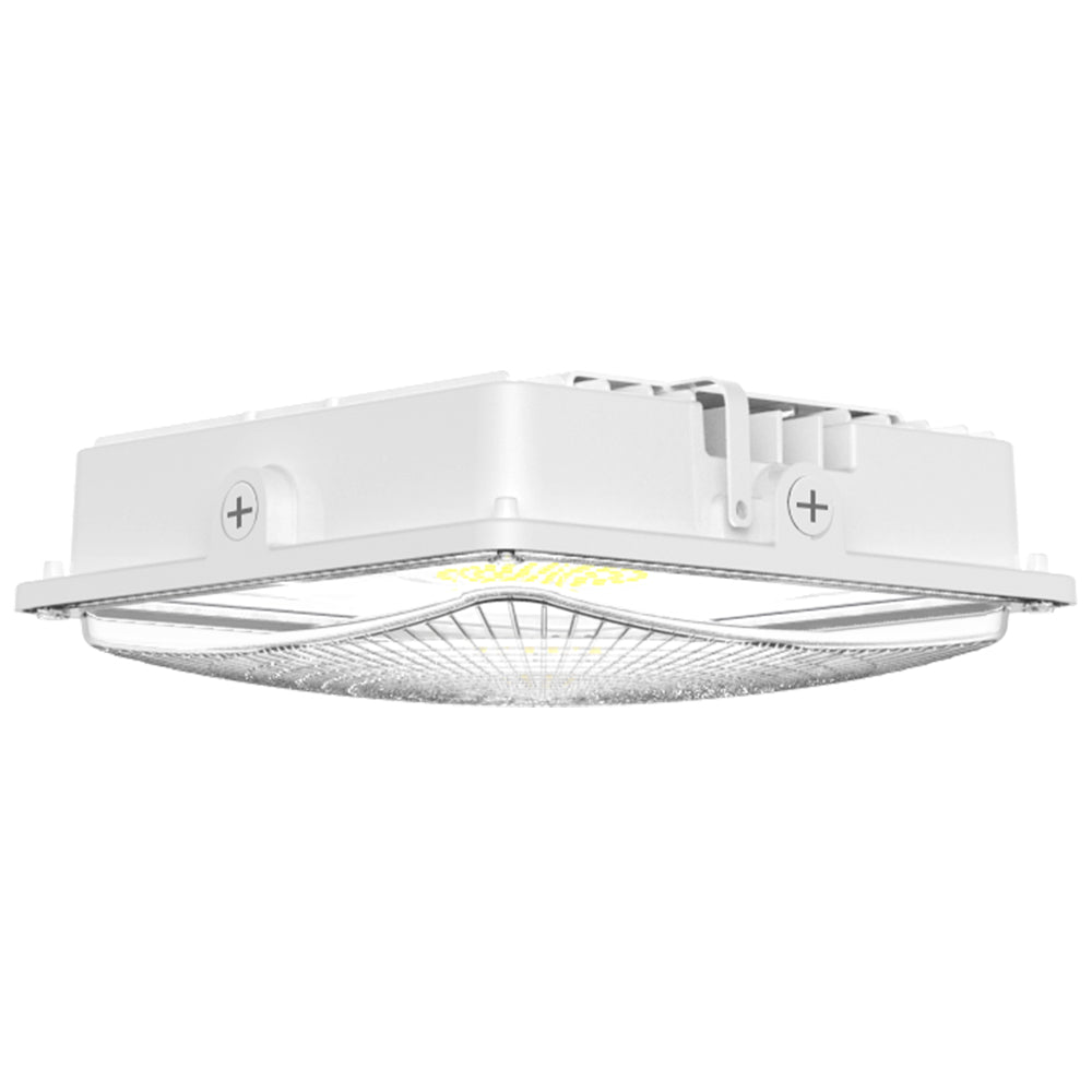 LED Canopy Light 35W 5700K Daylight 4550LM IP65 Waterproof 0 - 10V Dim 120 - 277VAC Surface or Pendant Mount, for Gas Stations Outdoor Area Light White - LEDMyPlace