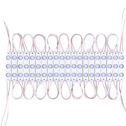 LED Module Lights, Pure White, 3LEDs/Mod, DC12V, 1W, LED Waterproof Decorative Light for Letter Sign Advertising Signs with Tape Adhesive Backside