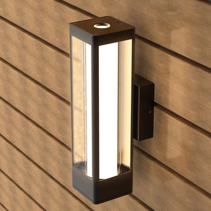 LED Outdoor Wall Sconce, Matte Black Finish, 12W, ETL Listed - Wet Location, Dimmable - LEDMyPlace