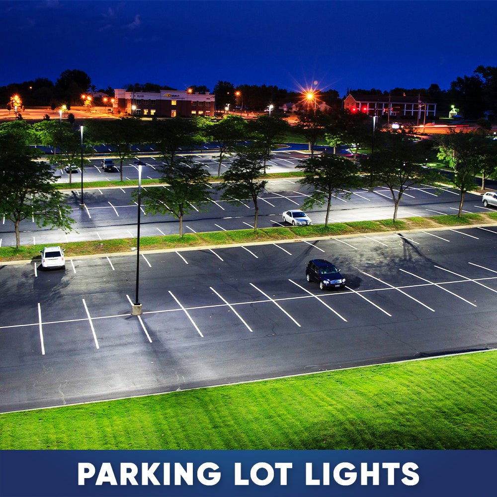 LED Pole Lights Outdoor, 300W/240W/200W Wattage Adjustable, 5700K, 133 LM/W, Universal Mount (Adjustable Slip Fitter + Wall Mount), Bronze, IP65 Waterproof, AC120 - 277V, LED Parking Lot Lights - Commercial Area Street Security Lights - LEDMyPlace