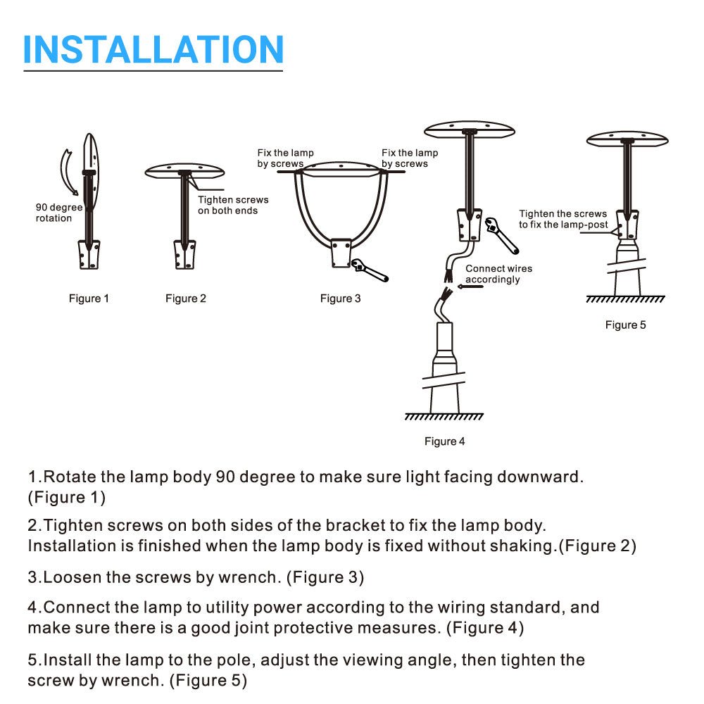 LED Post Top Light With Photocell 100W, 5700K, AC120 - 277V, UL, DLC Listed, IP65 Waterproof, Dimmable, Bronze, For Street Yard Garden Lighting - LEDMyPlace