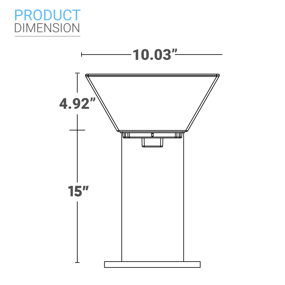 LED Solar Bollard Lights, 1.5W, 220LM, CCT Changeable: Warm White/Cool White, Solar Pathway Lights, IP65 Waterproof, Auto ON/Off, Solar Garden Lights Outdoor - LEDMyPlace