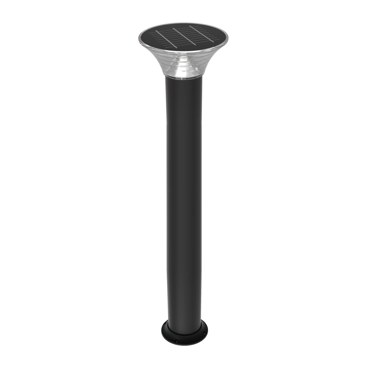 LED Solar Bollard Lights, 1.5W, 220LM, CCT Changeable: Warm White/Cool White, Solar Pathway Lights, IP65 Waterproof, Auto ON/Off, Solar Garden Lights Outdoor - LEDMyPlace