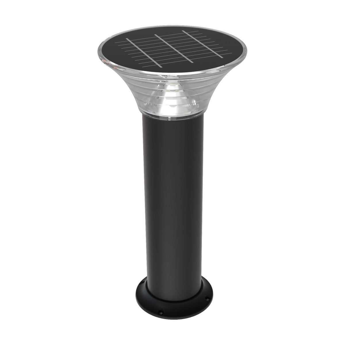 LED Solar Bollard Lights, 1.5W, 220LM, CCT Changeable: Warm White/Cool White, Solar Pathway Lights, IP65 Waterproof, Auto ON/Off, Solar Garden Lights Outdoor - LEDMyPlace