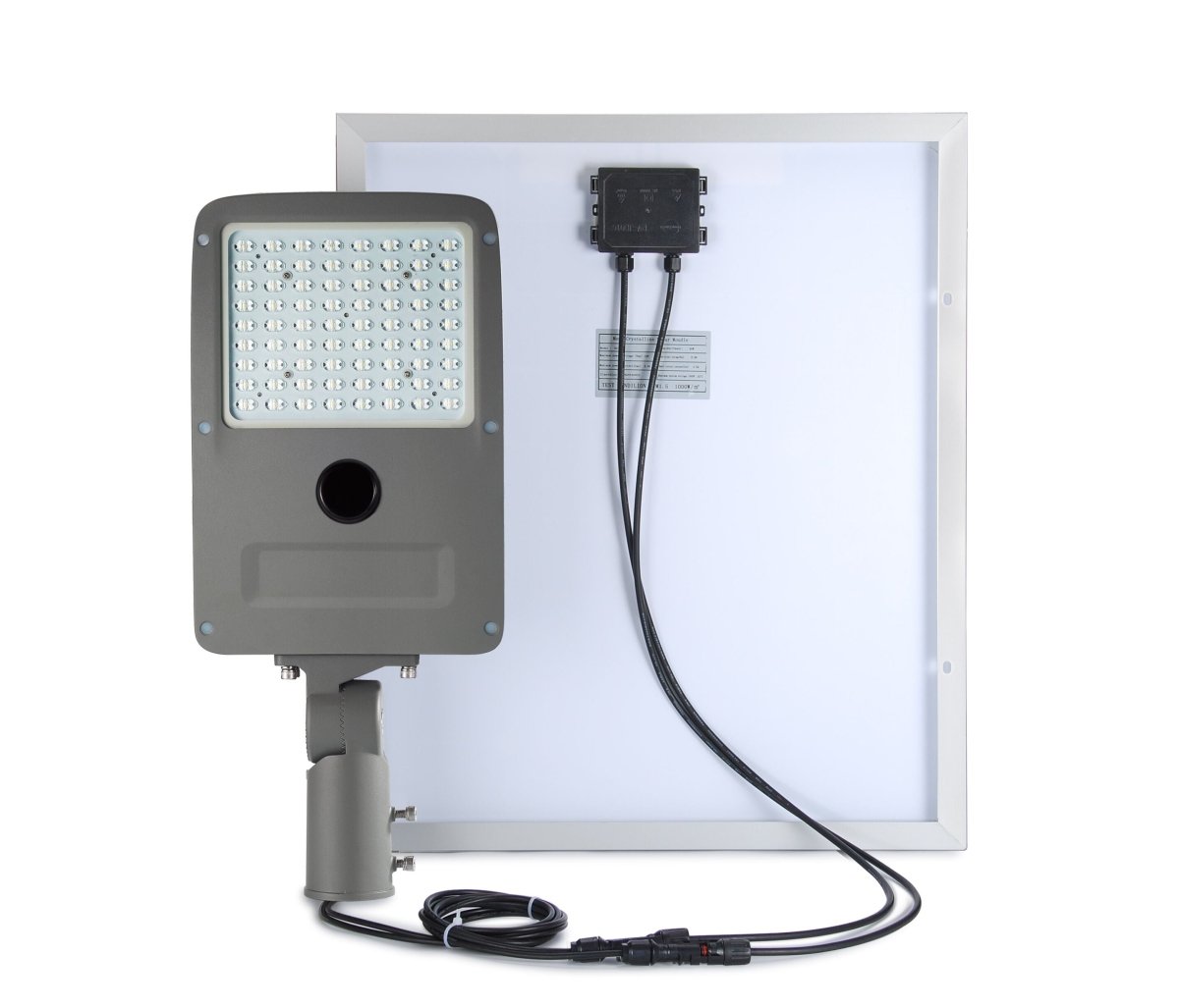 LED Solar Street Light Set ; 20W w/ 50W Solar Panel ; 6000K - LEDMyPlace