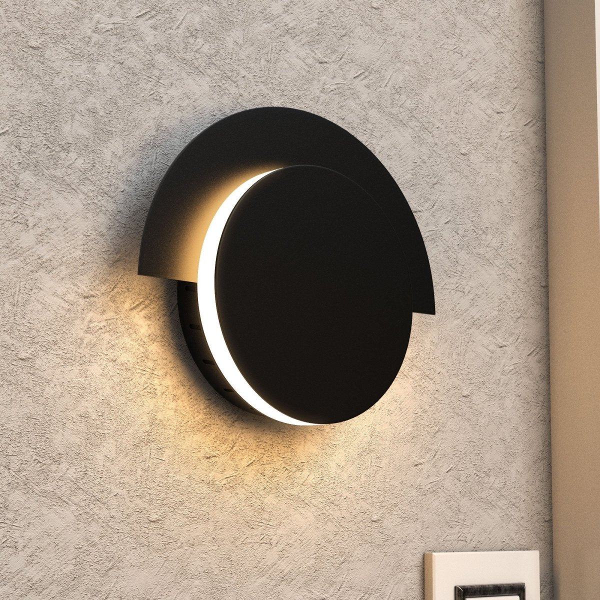 LED Wall Sconce Light For Living Room Lighting, 10W 3000K (Warm White) 483LM 120V Dimmable, Round - LEDMyPlace