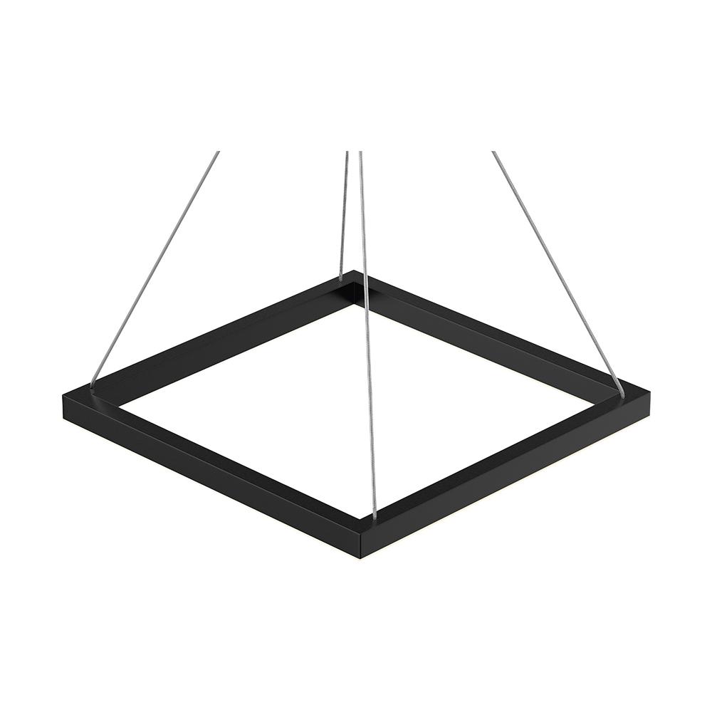 Modern 1 - Square Chandelier Lighting, 40W, 3000K,1917LM, Dimmable, Dimension : 19.7'L'×19.7'W'×55''H - LEDMyPlace