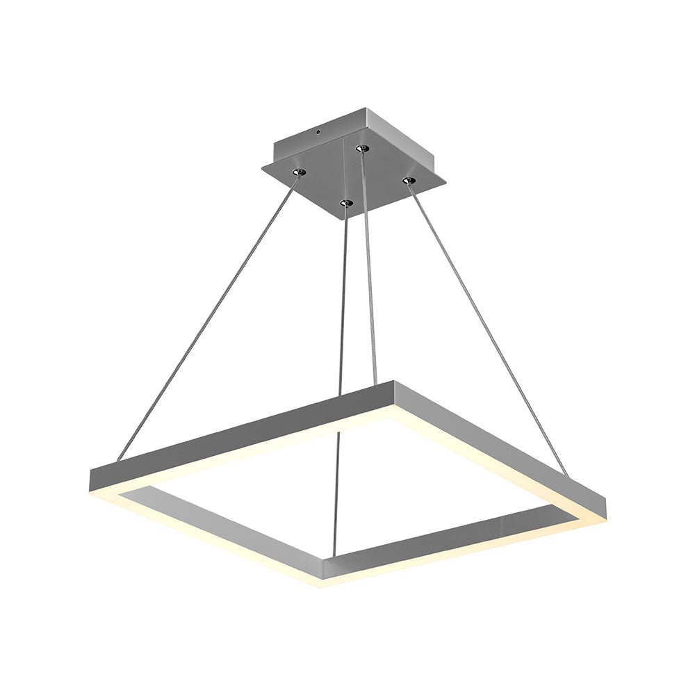 Modern 1 - Square Chandelier Lighting, 40W, 3000K,1917LM, Dimmable, Dimension : 19.7'L'×19.7'W'×55''H - LEDMyPlace