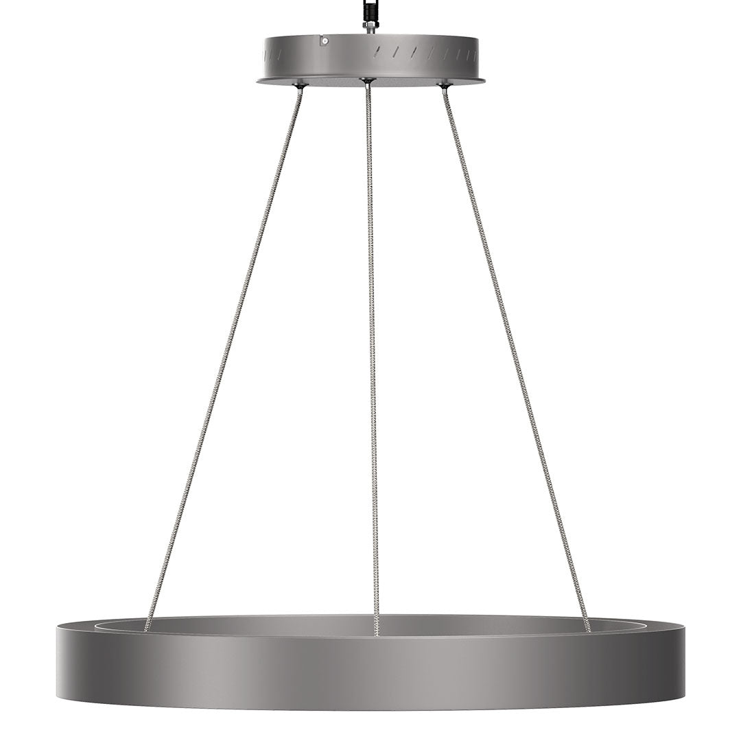 Modern Round Chandeliers with unique design Shade, 49W, 3000K, 2450LM, Dimmable, Pendant Mounting, CRI: 80+, Aluminum Body Finish - LEDMyPlace