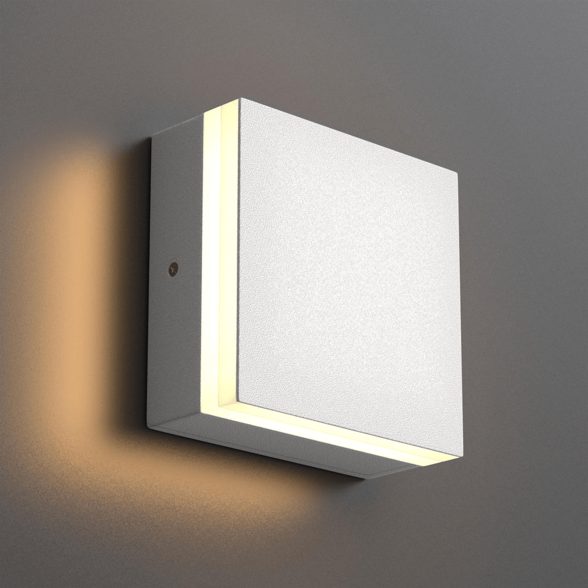 Modern Square LED Wall Sconce, 9W, 3000K, 338LM, CRI: 80+, Dimmable, Dimension: 6.7 x 2.1 x 6.7 Inch - LEDMyPlace