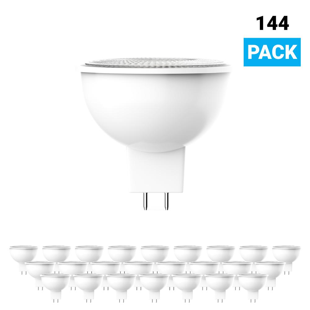 MR16 LED Light Bulbs 6.5W 3000K 500 Lumens Dimmable 120V Damp Location Spotlight Light Bulb - LEDMyPlace