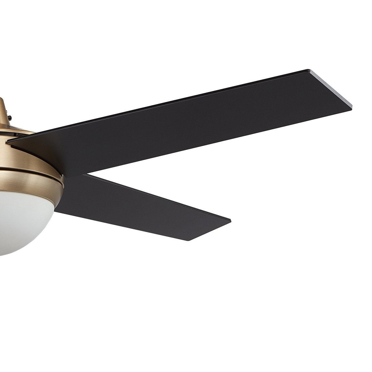 Neva 52 Inch 4 - Blade Best Smart Ceiling Fan With Led Light Kit & Best Smart Wall Switch - Gold/Black - LEDMyPlace