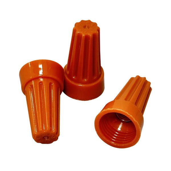 Orange Screw Nuts On Wire Connectors for Hex Light/ Hexagon Light Accessories - LEDMyPlace