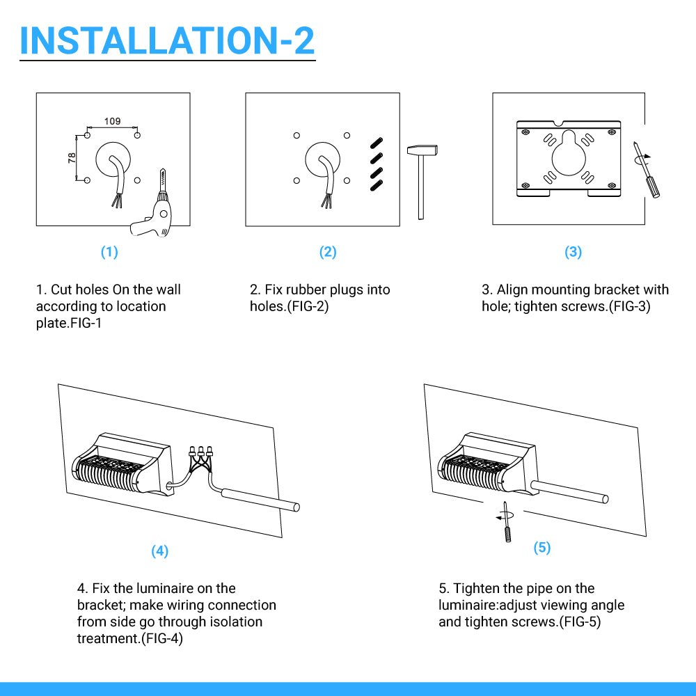 Outdoor Rotatable LED Wall Pack Light 40W 5700K 5400 Lumens, UL, DLC Listed, Bronze Finish, Waterproof Wall Light - LEDMyPlace