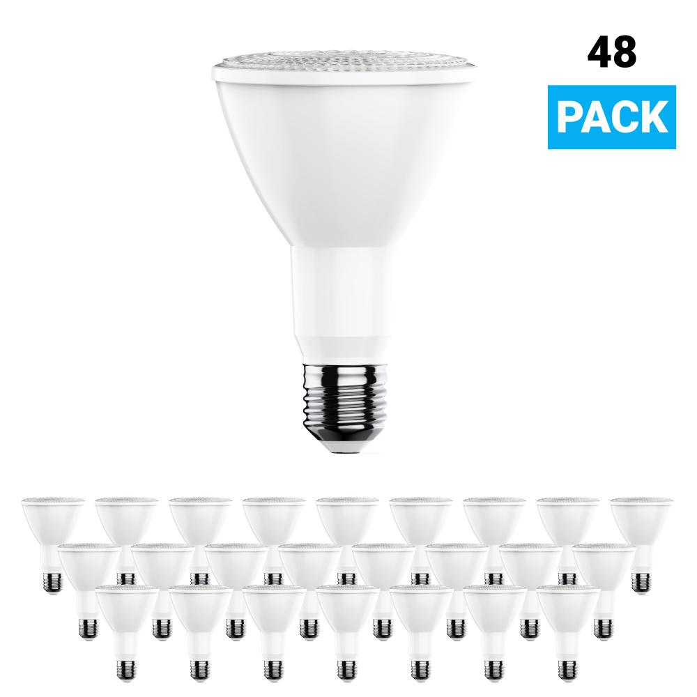 PAR38 LED Flood Light Bulbs 16.5 Watt 5000K 1200 Lumens Dimmable 120V E26 Base Damp Location - LEDMyPlace