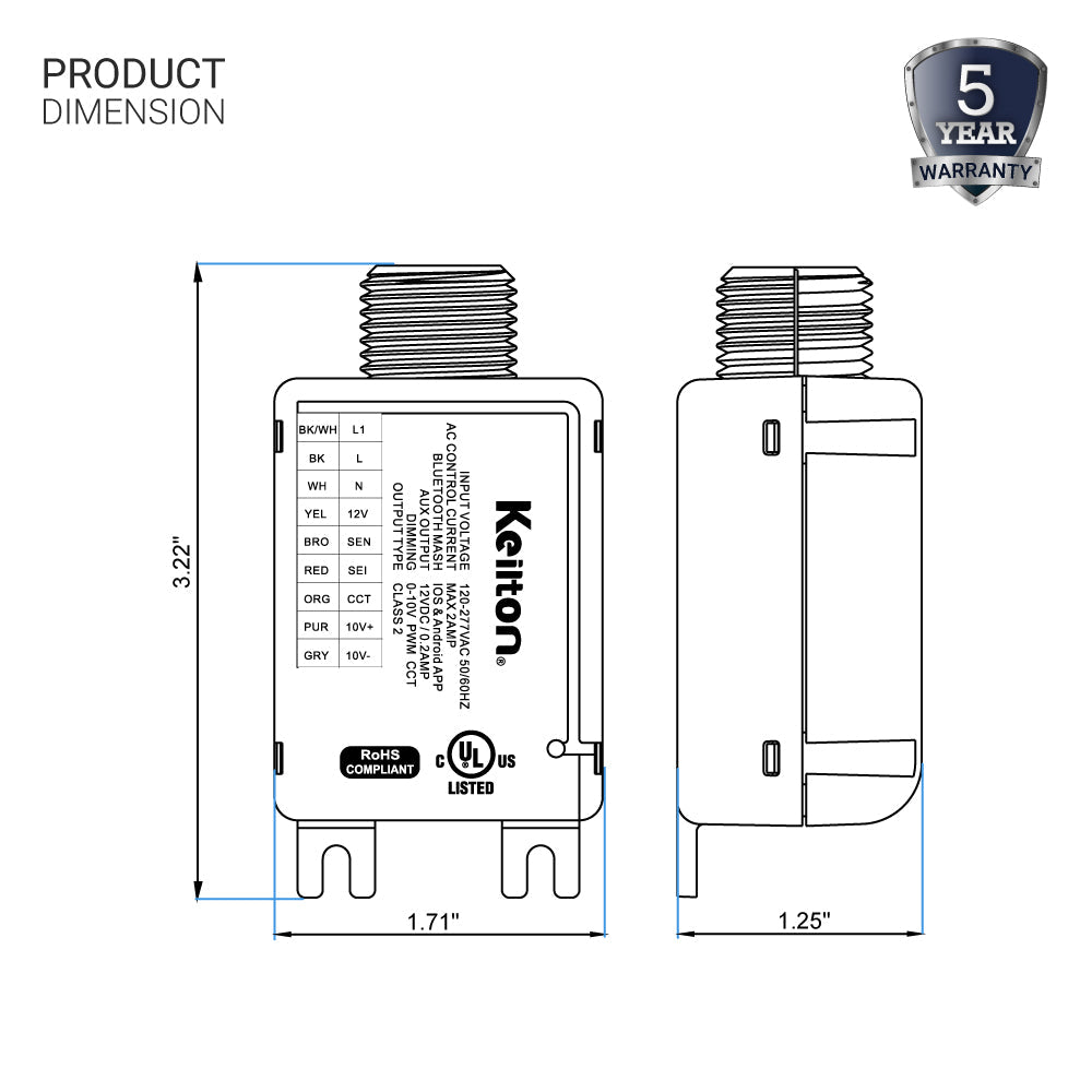 Power Pack - Single Bluetooth Wireless Control System 0 - 10V - LEDMyPlace