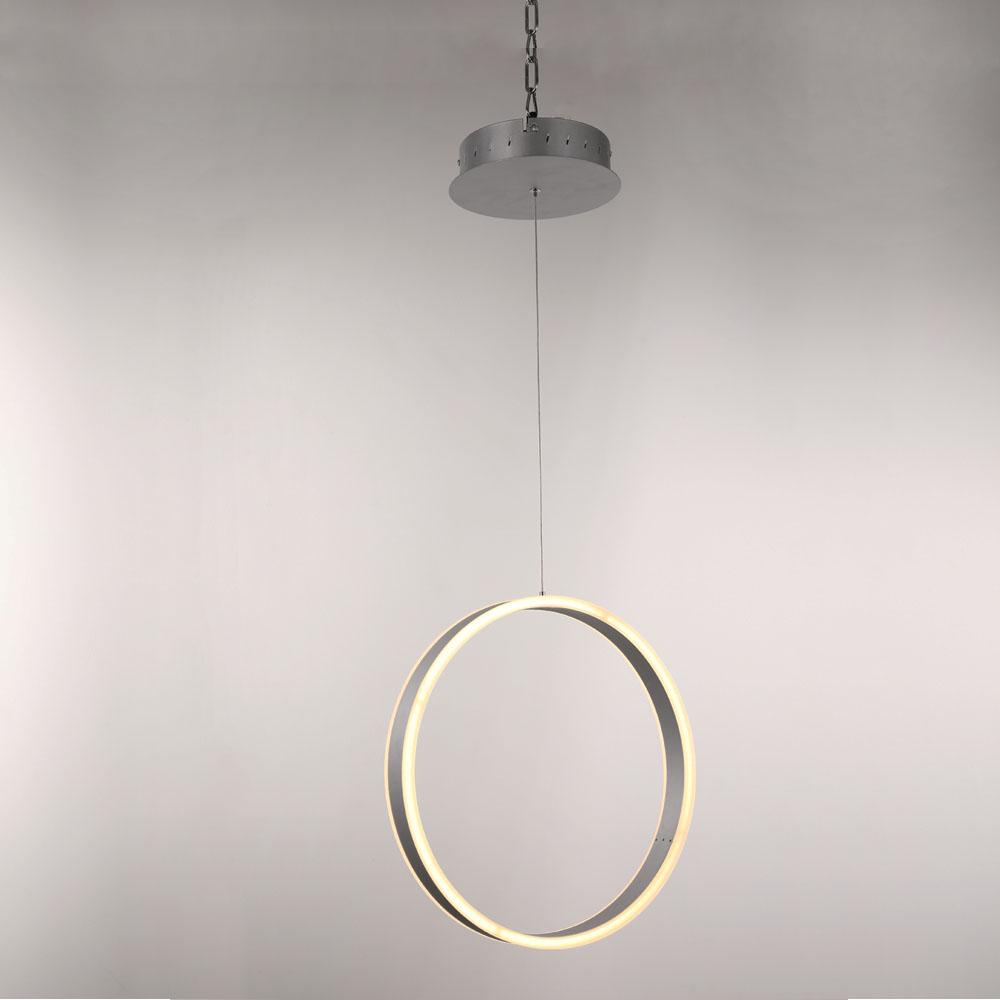 Ring 1 - Light LED Unique Design Pendant, 34W, 3000K (Warm White), 1028LM, Dimmable, Aluminum Body Finish, Pendant Mounting - LEDMyPlace