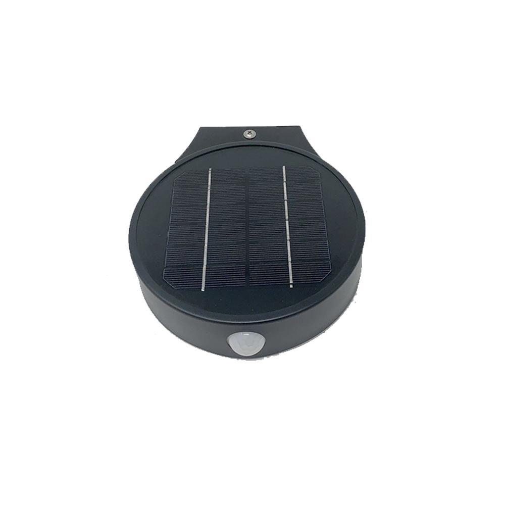 Smart Solar Outdoor LED Wall Lights with PIR Sensor, Round, HY06WSRB, Waterproof Outdoor Security Lights - LEDMyPlace