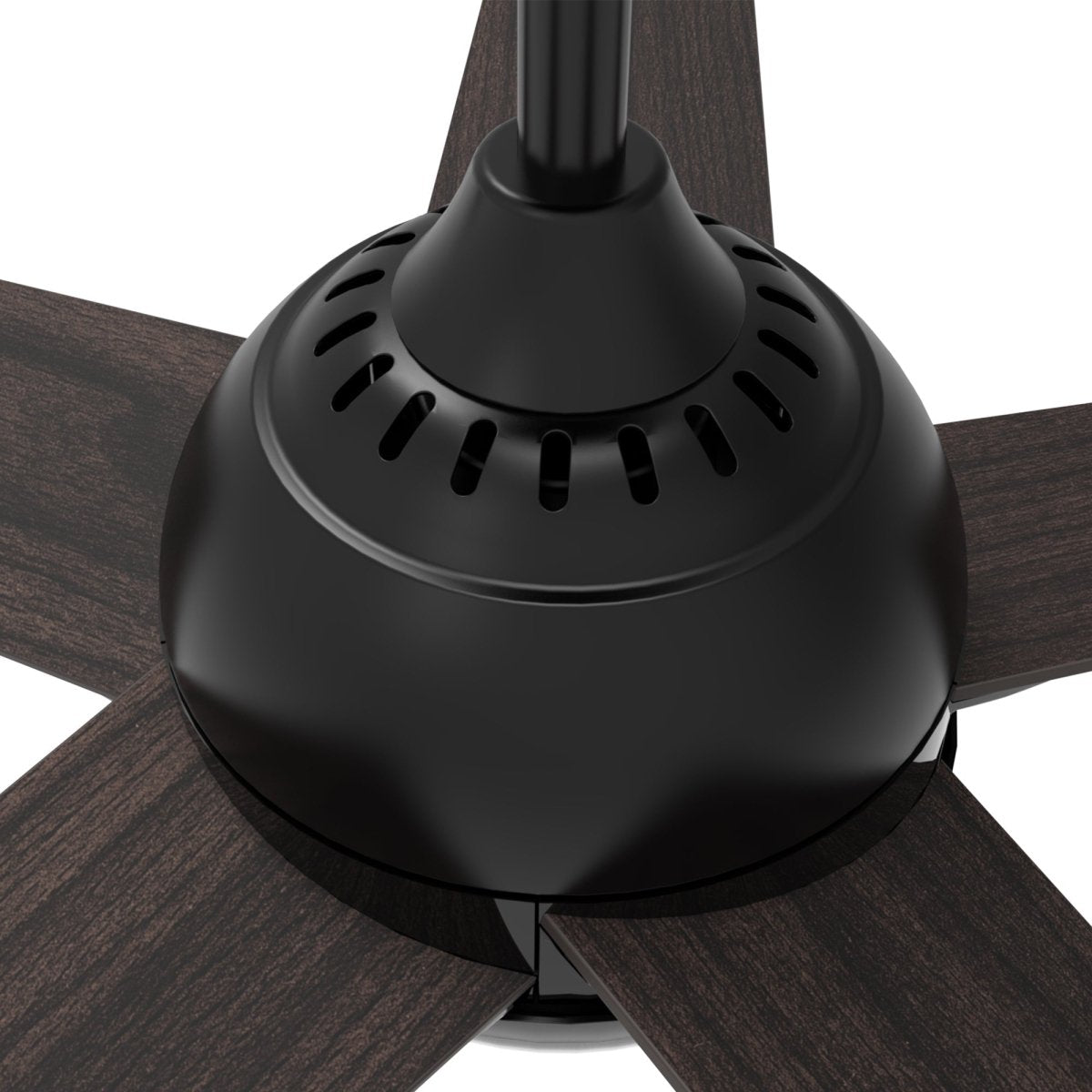 Solasta 52 Inch 5 - Blade Best Smart Ceiling Fan With Led Light Kit & Remote - Black/Dark Wood - LEDMyPlace