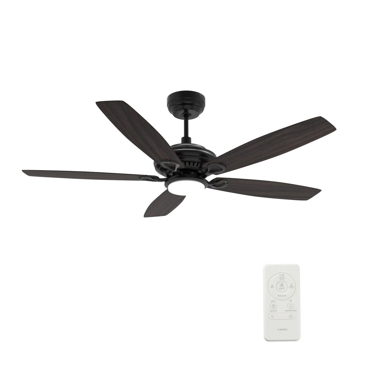 Somerset 52'' Best Smart Ceiling Fan with Remote, Light Kit Included, Works with Google Assistant and Amazon Alexa,Siri Shortcut - LEDMyPlace