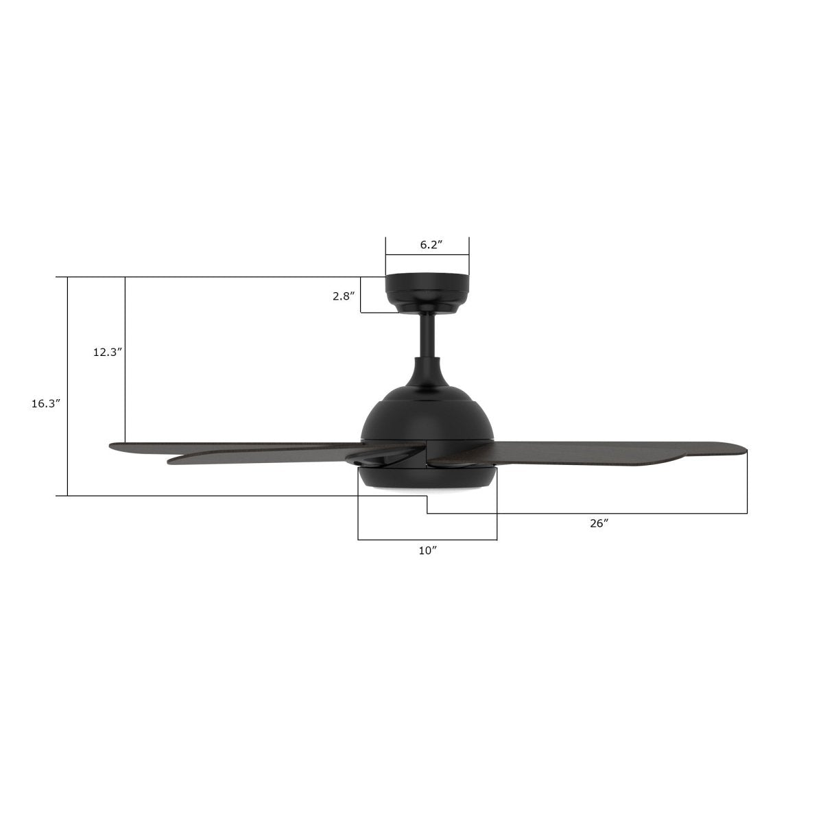 Sonnen 52'' Best Smart Ceiling Fan with Remote, Light Kit Included, Works with Google Assistant and Amazon Alexa,Siri Shortcut - LEDMyPlace