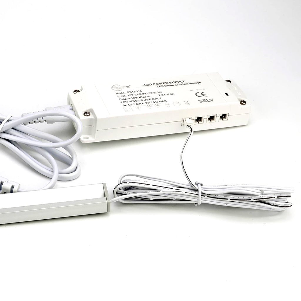 Spliter Box and Driver for 2411 and 2109 LED Linear Light constant voltage plastic driver / 110V - 220V /24W/ 6 channels with dupont terminal output - LEDMyPlace