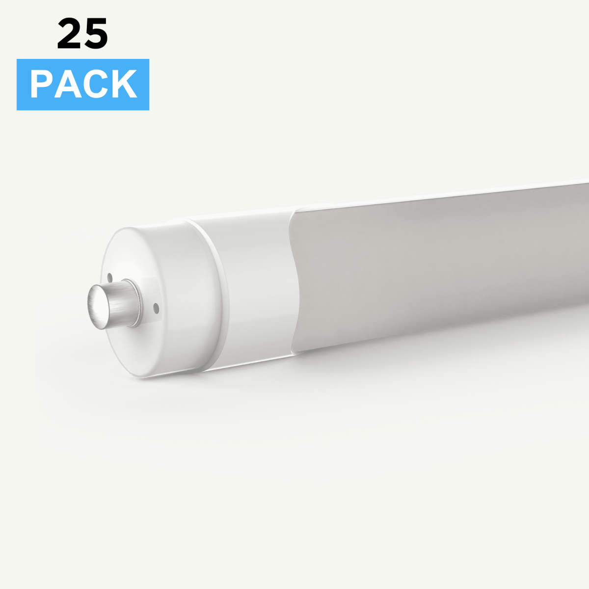 T8 8ft LED Tube/Bulb - 48w/40w/36w/32w Wattage Adjustable, 130lm/w, 3000k/4000k/5000k/6500k CCT Changeable, Frosted, FA8 Single Pin, Double End Power - Ballast Bypass - LEDMyPlace