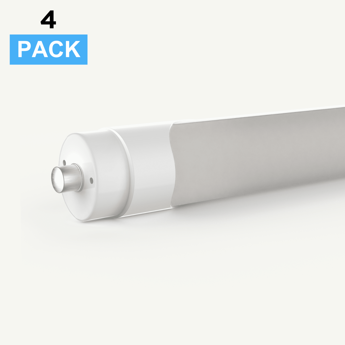 T8 8ft LED Tube/Bulb - 48w/40w/36w/32w Wattage Adjustable, 130lm/w, 3000k/4000k/5000k/6500k CCT Changeable, Frosted, FA8 Single Pin, Double End Power - Ballast Bypass - LEDMyPlace