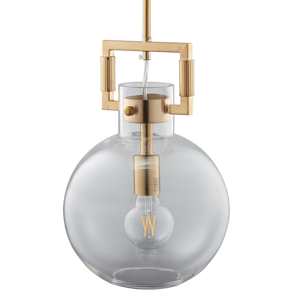 Tula Sphere Glass Indoor & Outdoor Best Pendant Light - Clear - LEDMyPlace