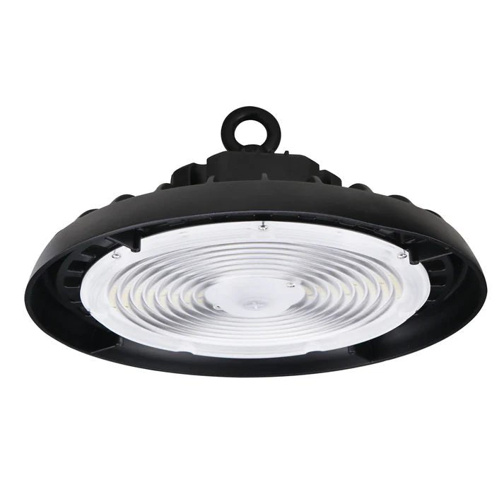 UFO LED High Bay Light 150/120/100 Watt Adjustable, 4000K Cool White, 150LM/W - 155LM/W, 120 - 277VAC, IP65, UL, DLC Listed, 1 - 10V Dim, For LED Warehouse Lighting Retail Workshop Garage Factory Barn Lighting - LEDMyPlace