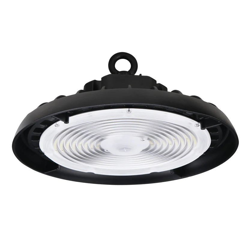 UFO LED High Bay Light 240W/220W/200W Wattage Adjustable, 4000K, 150 LM/W, DLC Premium 1 - 10V Dimmable, AC120 - 277V, Commercial LED Light for Barn Workshop Warehouse Gym Airport Lights - LEDMyPlace