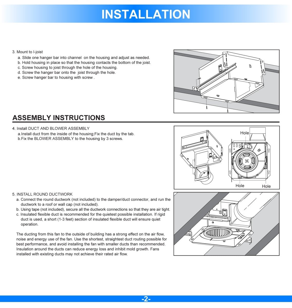 Ultra Quiet Bathroom Exhaust Fan w/ LED Light 4000K, 1000LM, 100 CFM, 0.8 Sones, Ceiling/Wall Mounted - LEDMyPlace