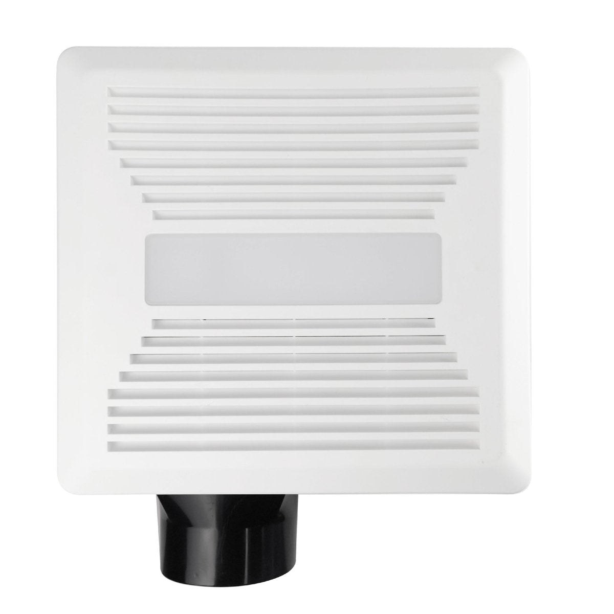 Ultra Quiet Bathroom Exhaust Fan w/ LED Light 4000K, 1000LM, 100 CFM, 0.8 Sones, Ceiling/Wall Mounted - LEDMyPlace