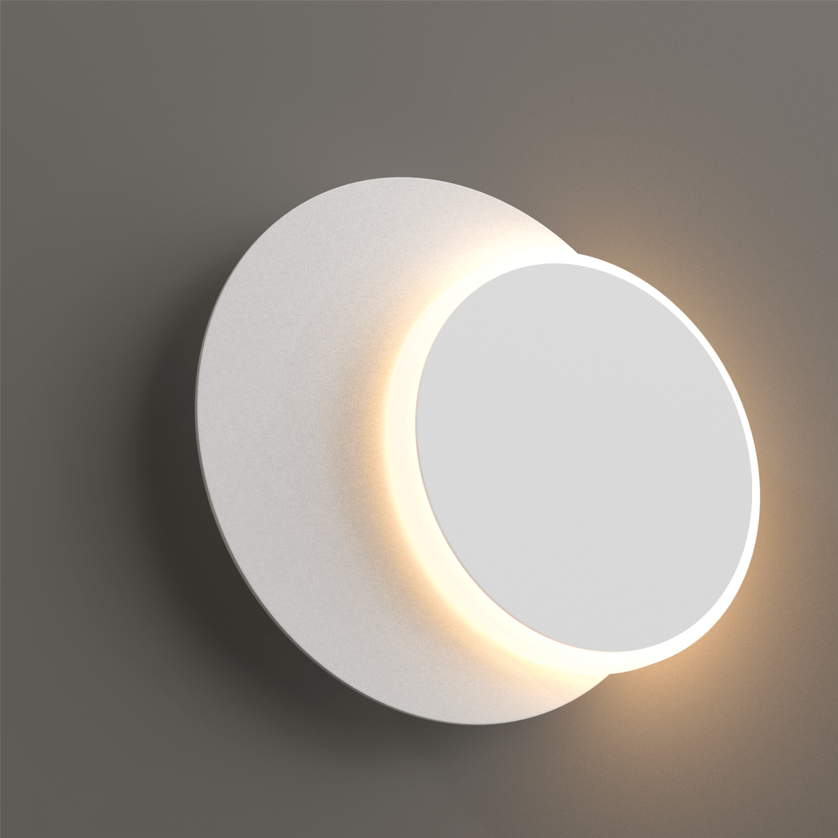 Unique Circular LED Wall Sconce, 11W, 3000K, Diameter 9.9 inch, Modern Round Lamp - LEDMyPlace