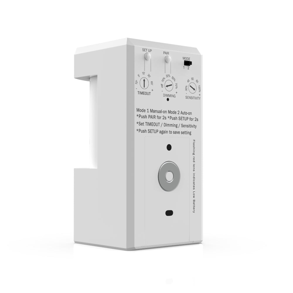 Wireless wall mount PIR Occupancy/ Vacancy Sensor with switch Manually Turn on/off and Dim Command - LEDMyPlace