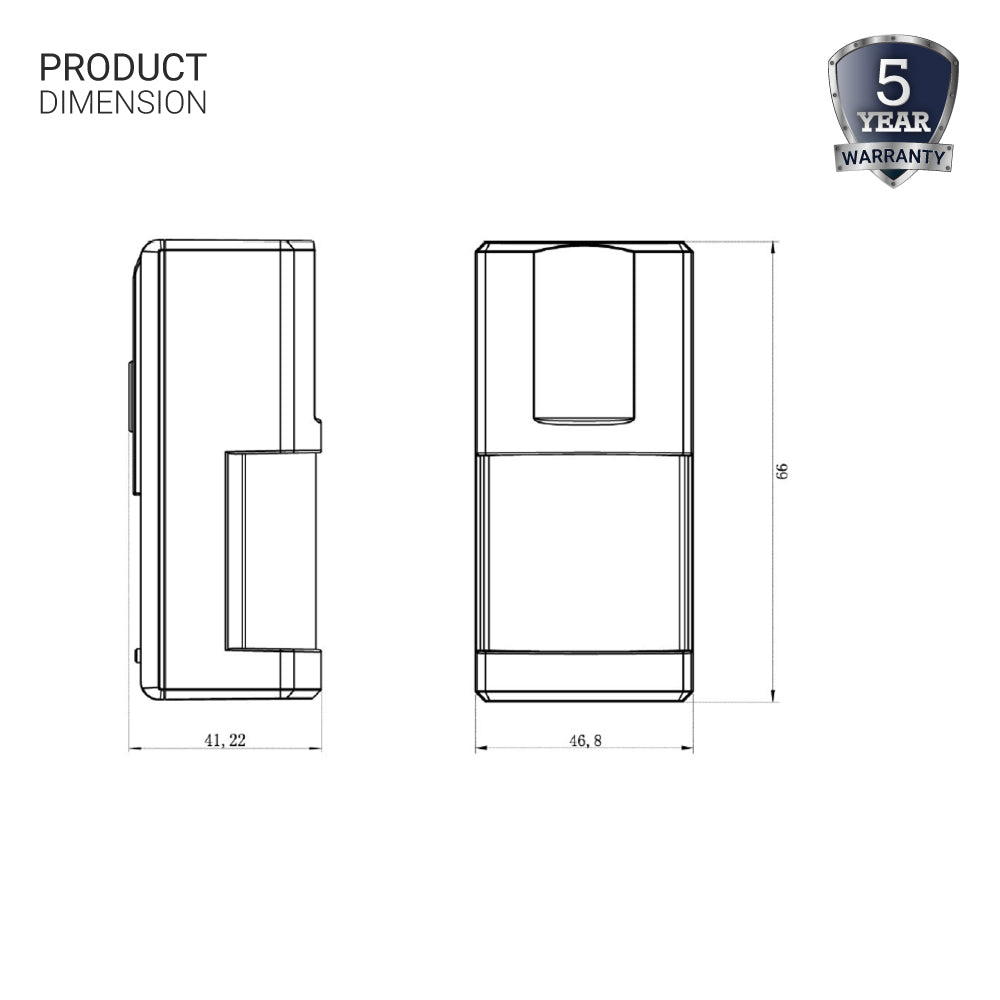 Wireless wall mount PIR Occupancy/ Vacancy Sensor with switch Manually Turn on/off and Dim Command - LEDMyPlace