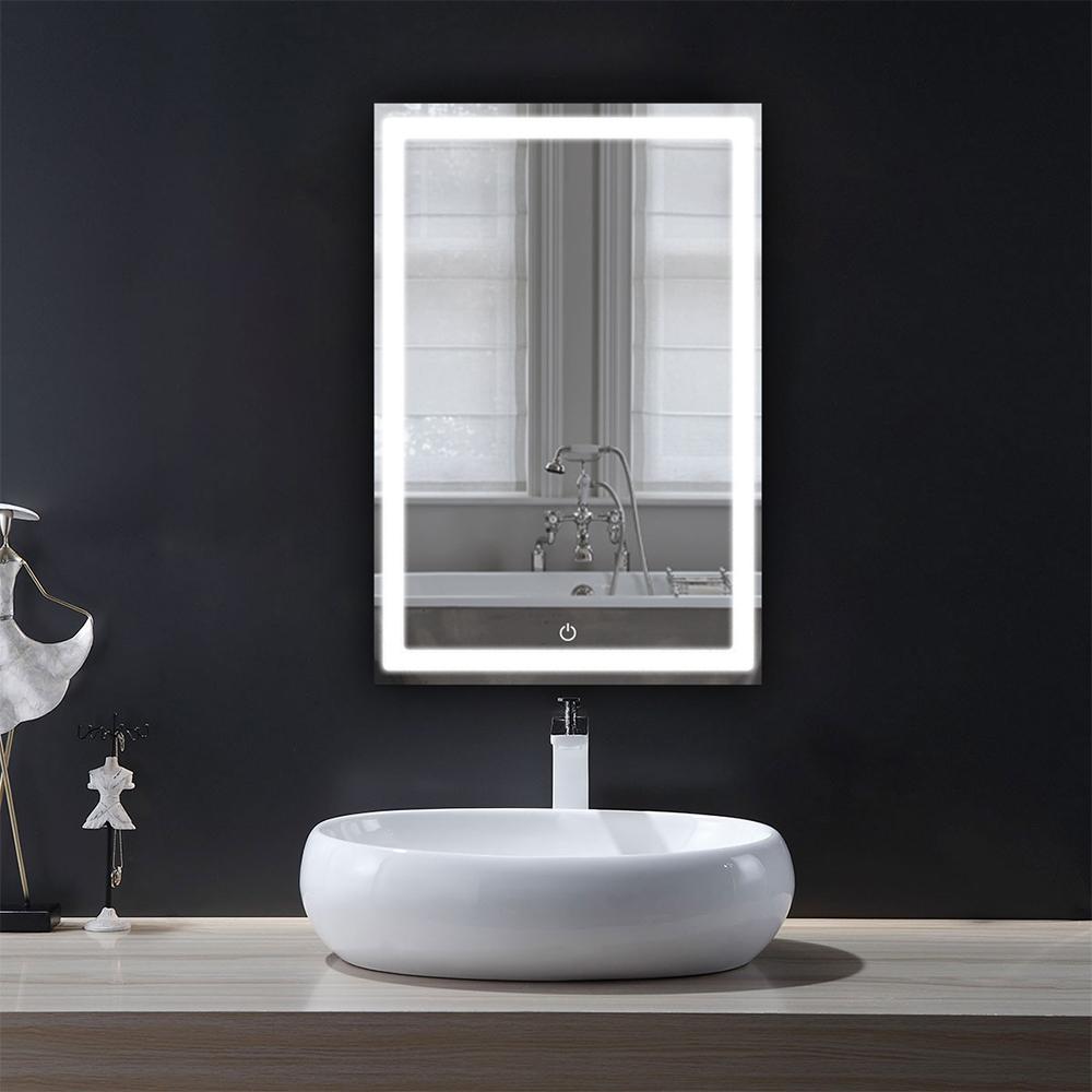 LEDMyplace LED Bathroom Lighted Mirror 36x36 Inch, Window Style Lighted Vanity Mirror Includes Defogger, Touch Switch Controls LED Light wit - 3