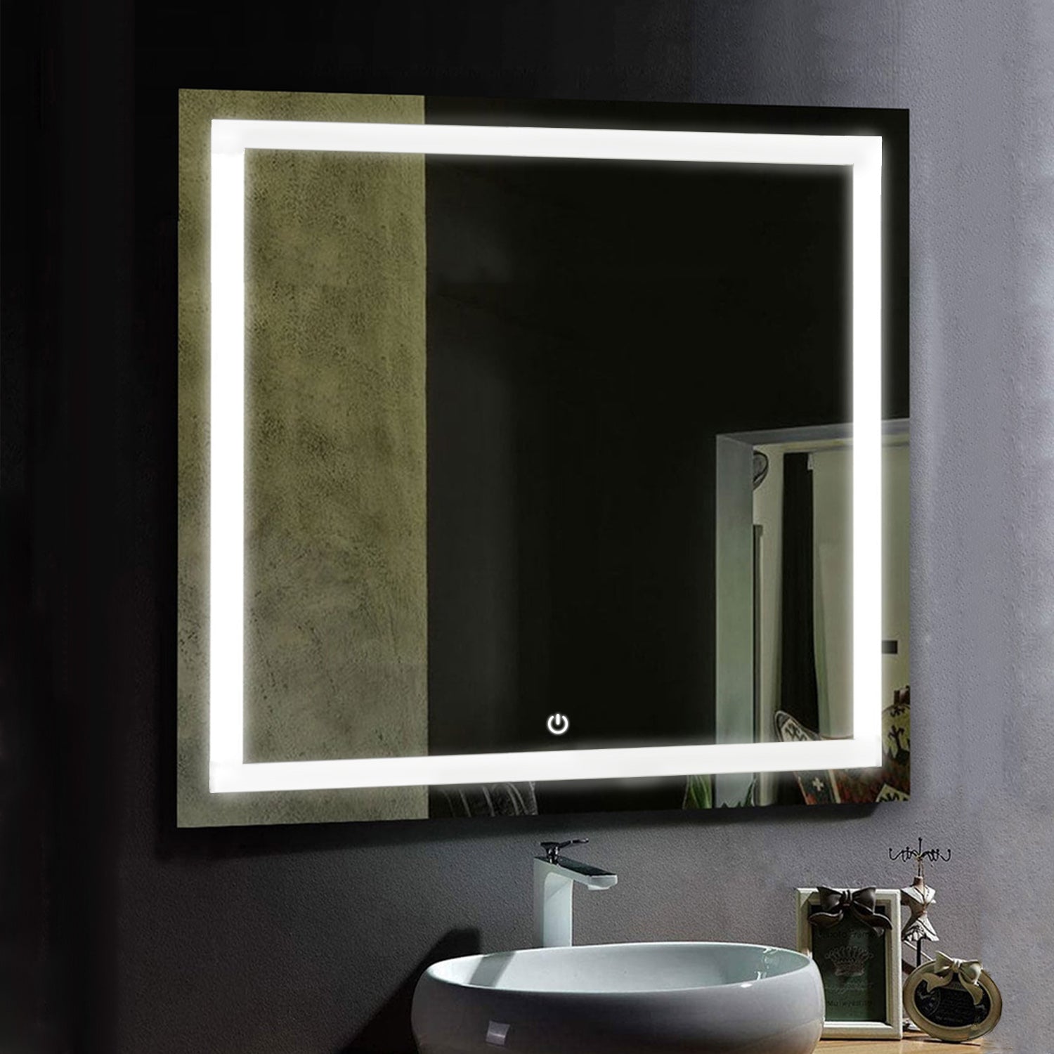 36 in. X 36 in. LED Lighted Bathroom Vanity Mirror, Anti Fog, Adjustab –  LEDMyPlace